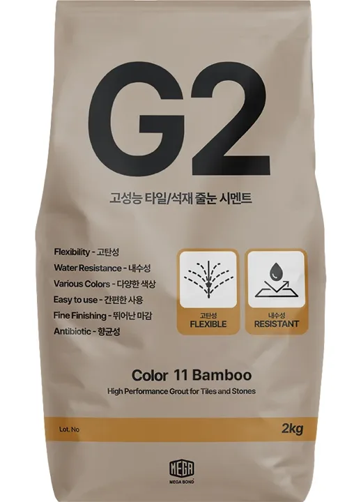 탄성줄눈 G2 줄눈시멘트 Color 11 Bamboo 2kg 포장